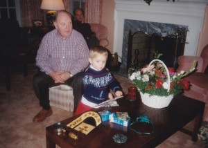 1995 Christmas with grandad   